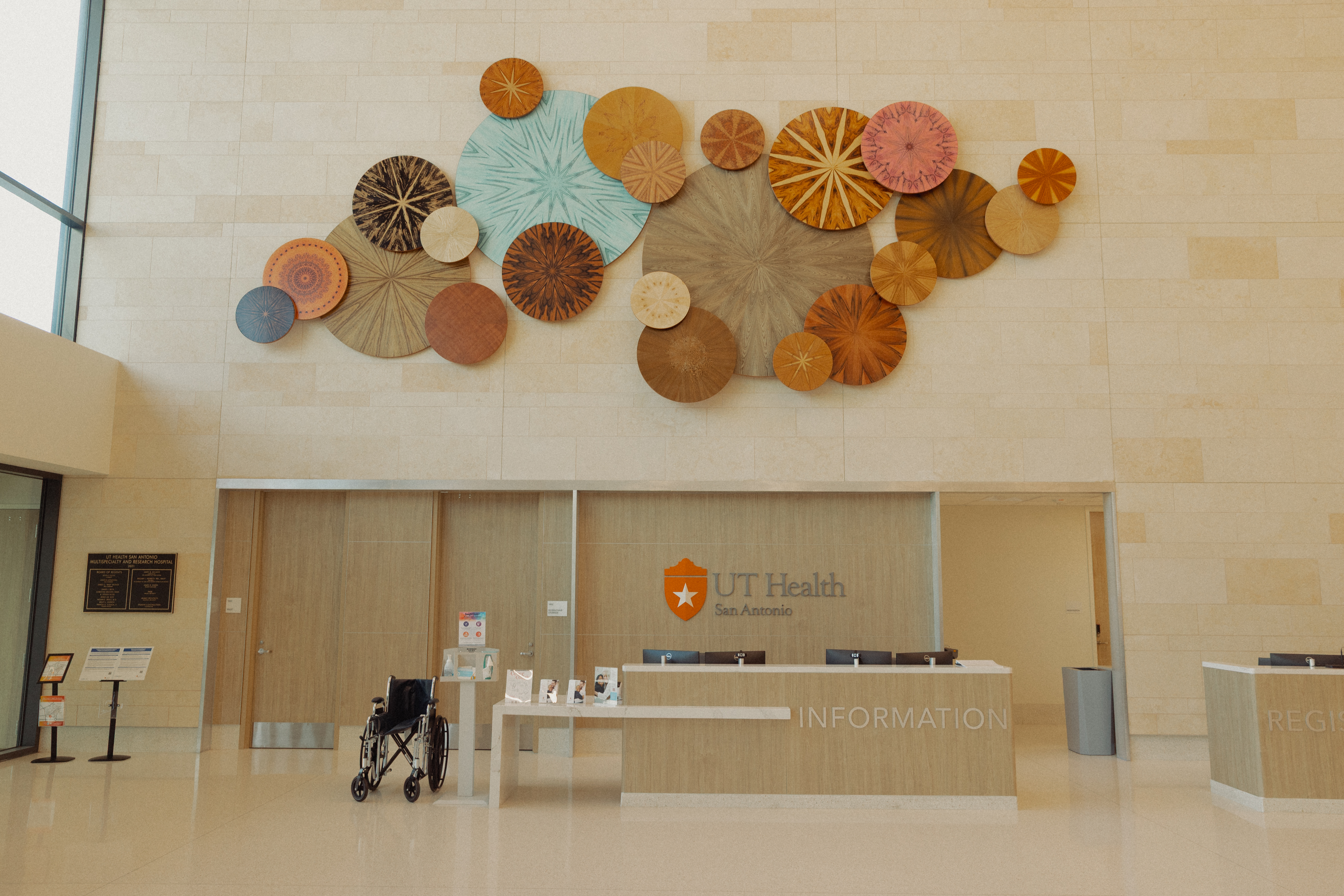 Generously funded by the Stumberg family: 30' x 12' x 4" Real wood veneer mounted on GatorFoam